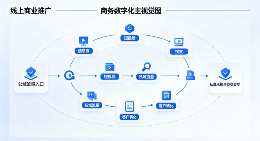 建湖县线上商业推广怎么做？全域流量闭环搭建与低成本转化实战指南